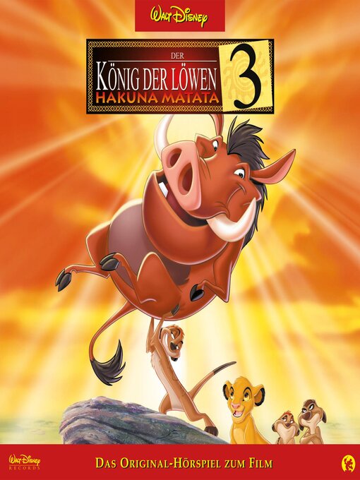 Titeldetails für Der König der Löwen 3--Hakuna Matata (Hörspiel zum Disney Film) nach Nick Benjamin - Verfügbar